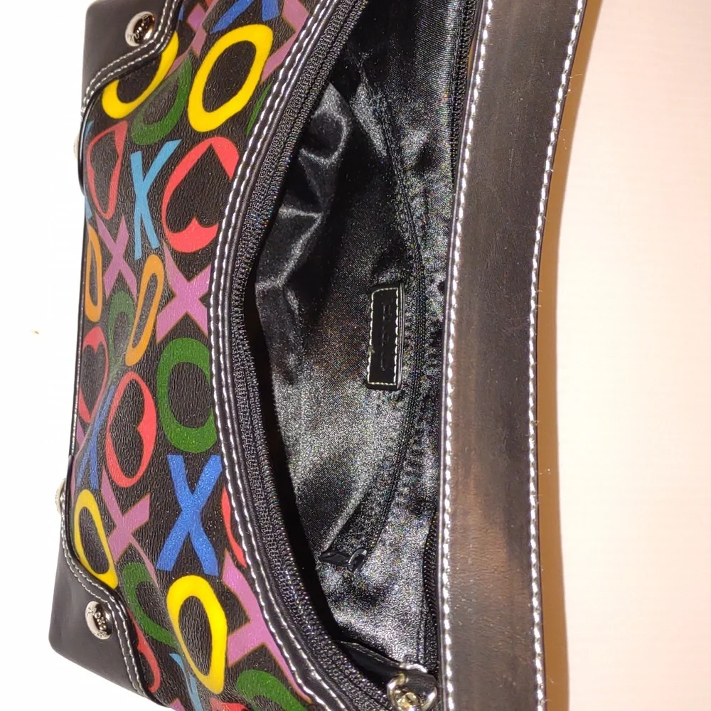 ♥️🌀🤸VINTAGE Y2K XOXO Accessories Rainbow Logo Purse - Picture 10 of 15